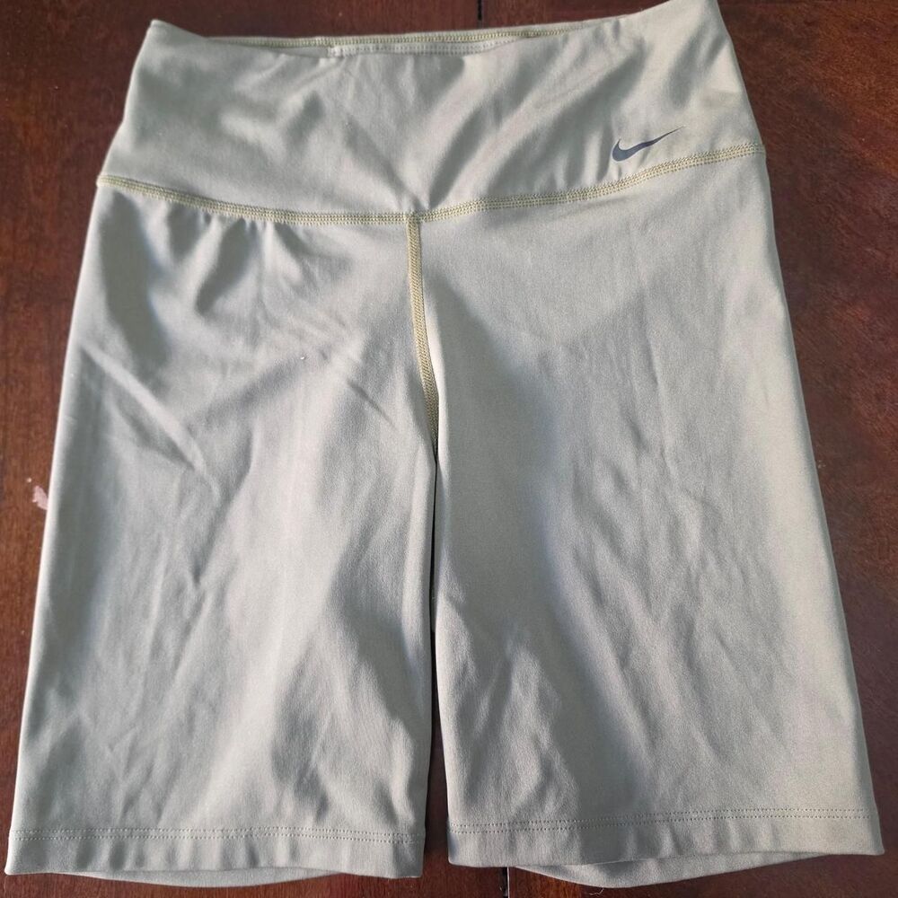 Nike Dri-Fit Women's Olive Green Biker Shorts